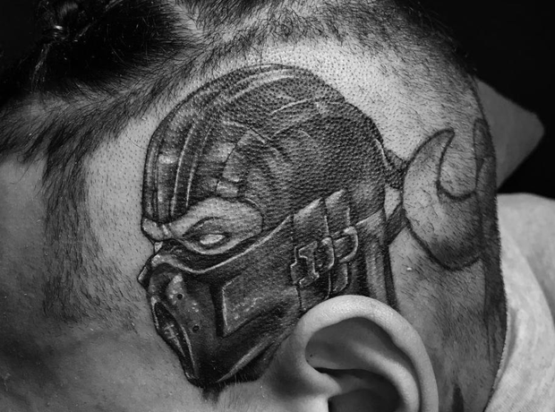 Chris Brown Mortal Combat Tattoo