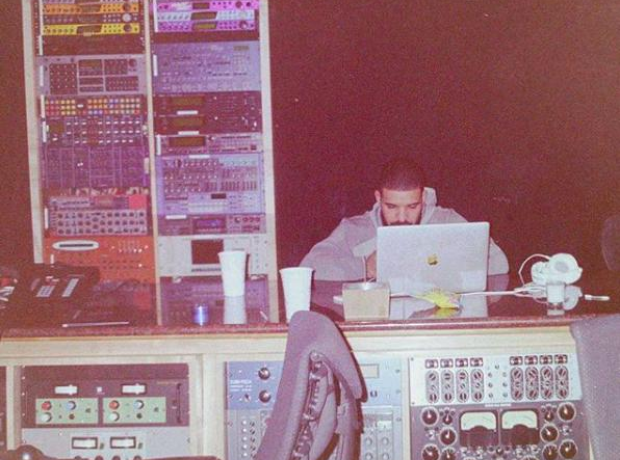 Drake making music