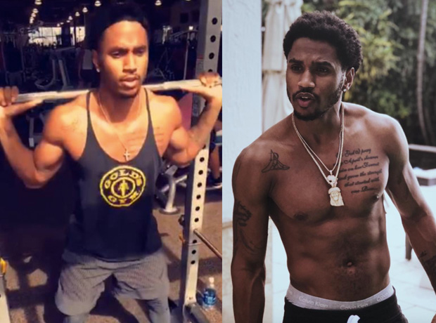 trey songz before and after muscle