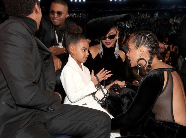 Jay-Z, NAS, Blue Ivy, Beyonce Knowles and Alicia K