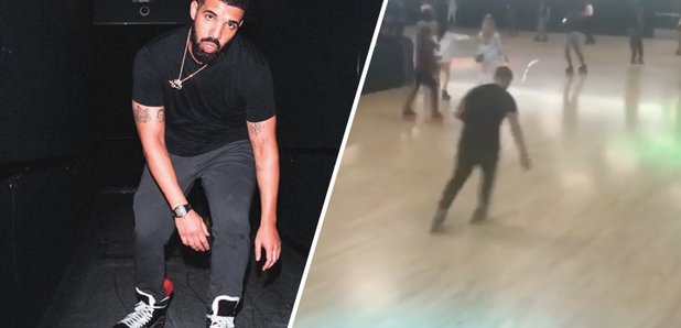 Drake skating