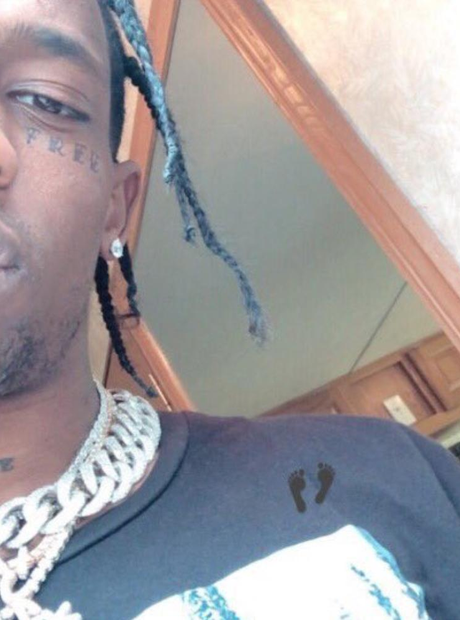 Travis Scott Face Tattoo