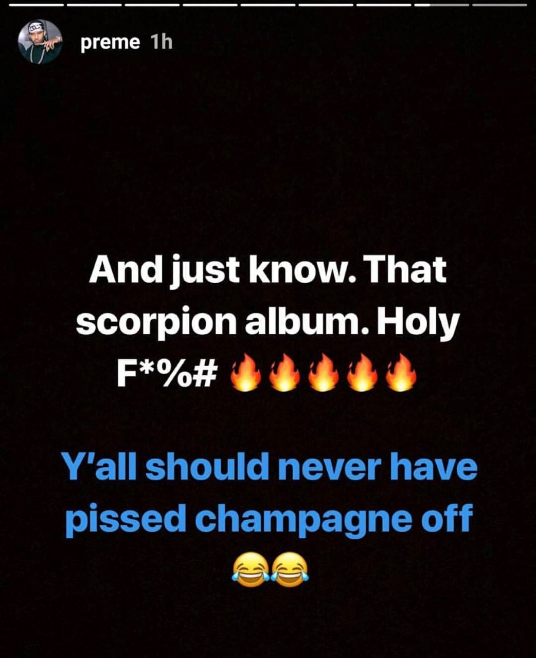 Drake Associate Preme Gives His First Review Of New Album Scorpion Capital Xtra