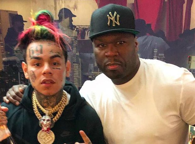 50 Cent and Tekashi 6ix9ine